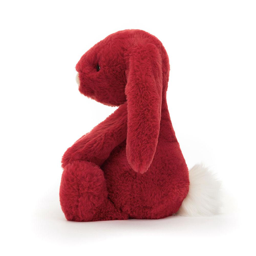 Lapin Jellycat Peluche Bashful Luxe Bunny Scarlett,31cm x 12cm x 9cm Rouge | 42657-EPXG