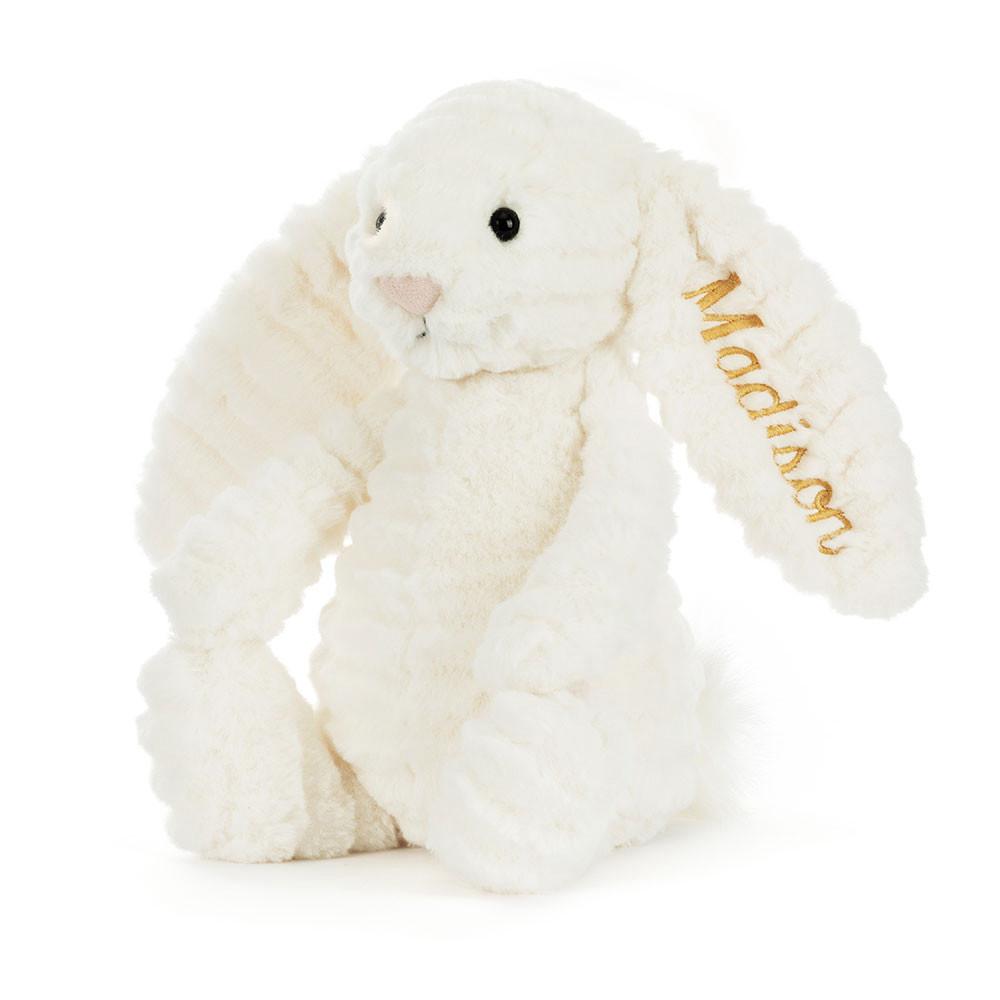 Lapin Jellycat Peluche Bashful Luxe Bunny Nimbus,31cm x 12cm x 9cm Blanche | 23186-ODKN