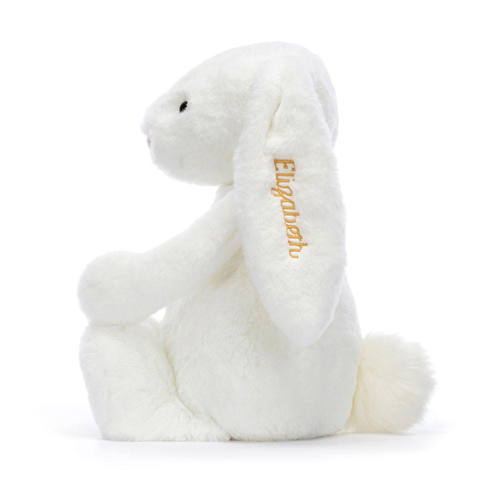Lapin Jellycat Peluche Bashful Luxe Bunny Luna Huge,31cm x 12cm x 9cm Blanche | 40276-KTQI