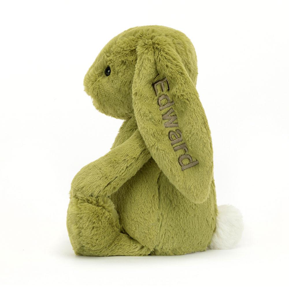 Lapin Jellycat Peluche Bashful Moss Bunny Medium31cm x 12cm x 9cm Vert | 30127-JVNR