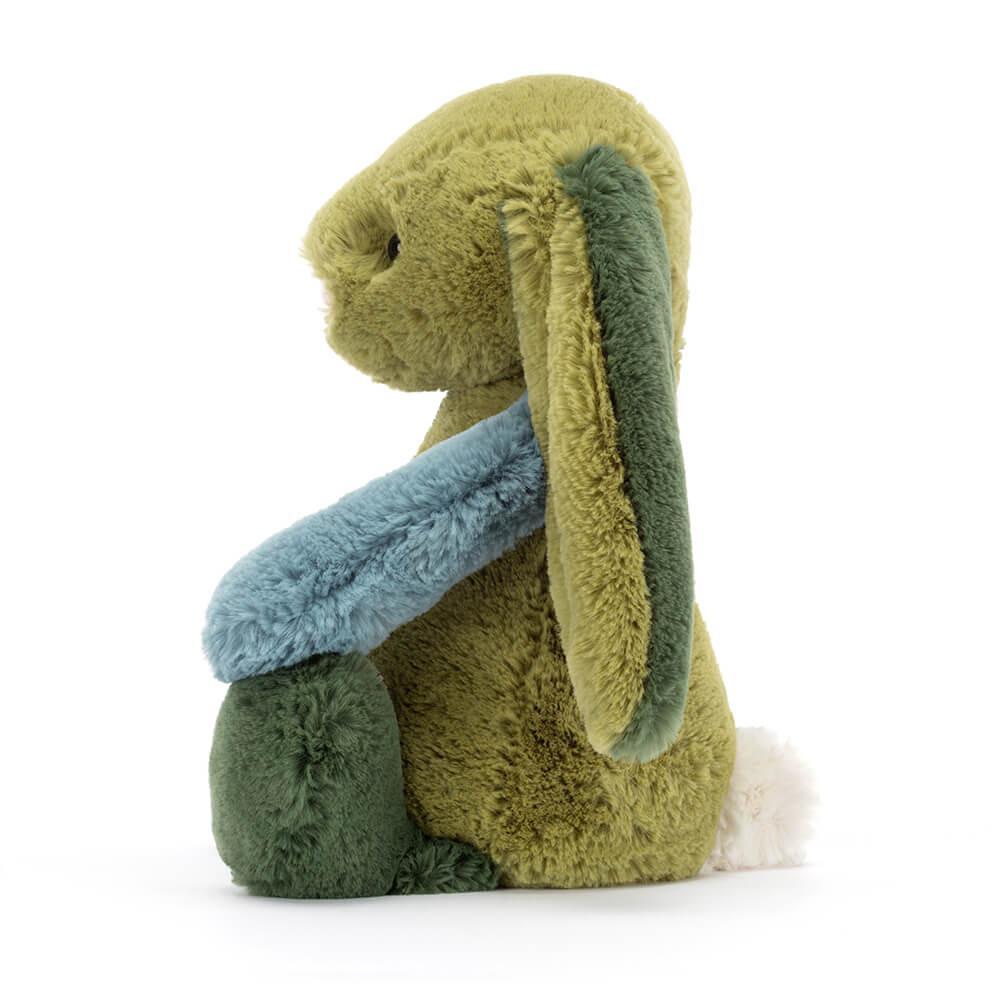 Lapin Jellycat Peluche Bashful Patchwork Basil Bunny,31cm x 12cm x 9cm Vert | 41768-VCUH