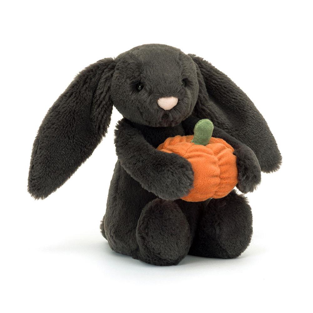 Lapin Jellycat Peluche Bashful Pumpkin Bunny,31cm x 12cm x 9cm Noir | 91765-KPZL