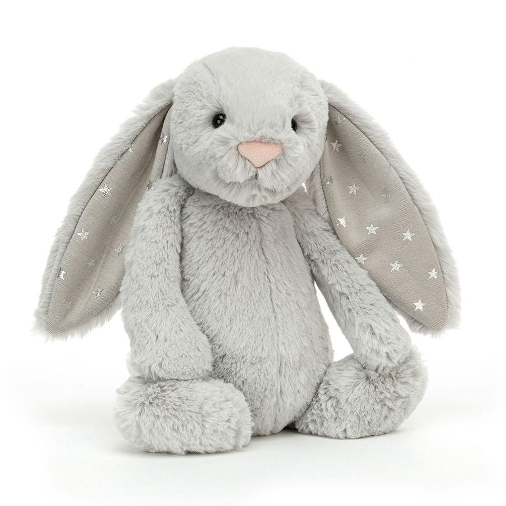 Lapin Jellycat Peluche Bashful Shimmer Bunny,31cm x 12cm x 9cm Grise | 34257-LTSY