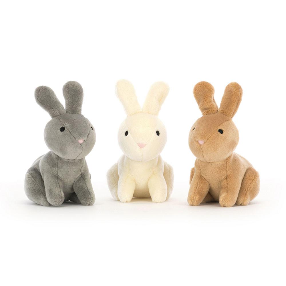 Lapin Jellycat Peluche Nesting Bunnies,11cm x 13cm x 13cm Marron | 53209-EVGA