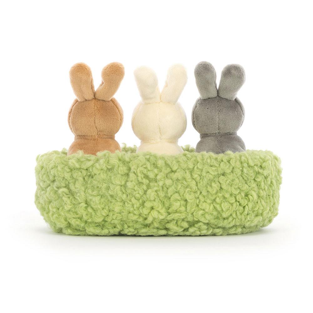 Lapin Jellycat Peluche Nesting Bunnies,11cm x 13cm x 13cm Marron | 53209-EVGA