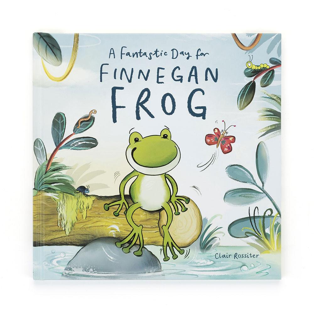 Livres Jellycat A Fantastic Day for Finnegan Frog and Finnegan Frog, Vert | 86257-UZFN