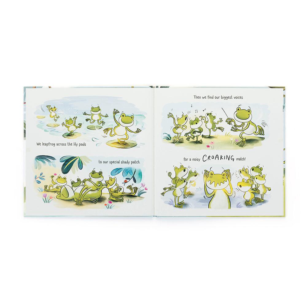 Livres Jellycat A Fantastic Day for Finnegan Frog and Finnegan Frog, Vert | 86257-UZFN