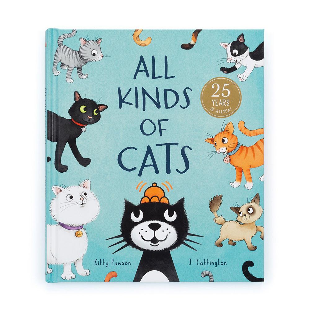 Livres Jellycat All Kinds of Cats and Jack Medium Noir | 71032-ISFA