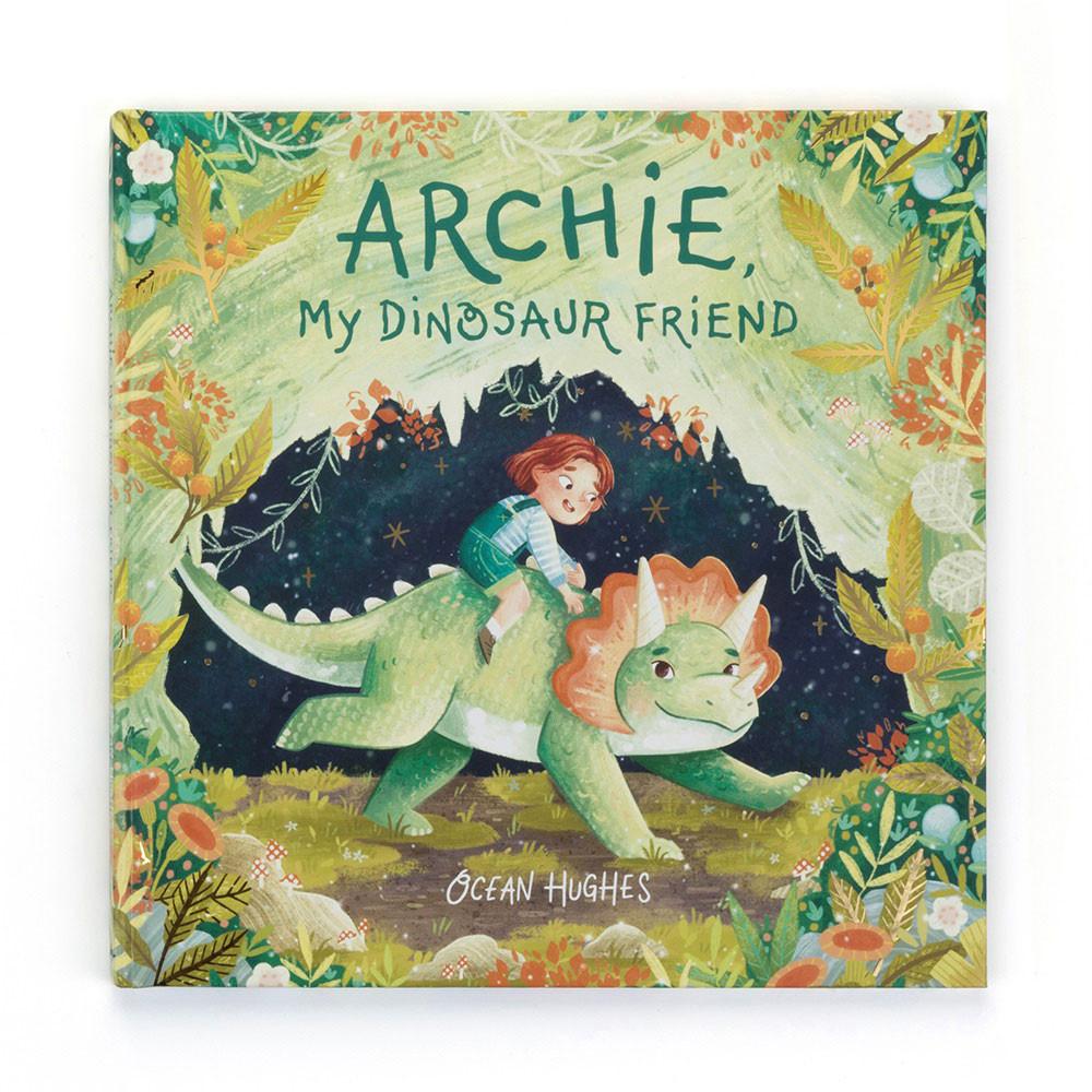 Livres Jellycat Archie, My Dinosaur Friend and Archie Dinosaur, Vert | 50864-UGWI