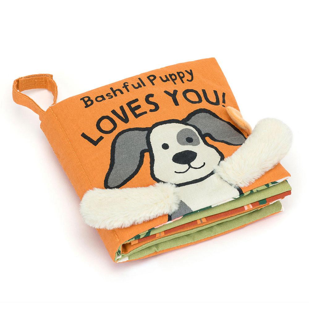 Livres Jellycat Bashful Puppy Loves You,15cm x 15cm x 5cm Blanche | 87029-VTKA