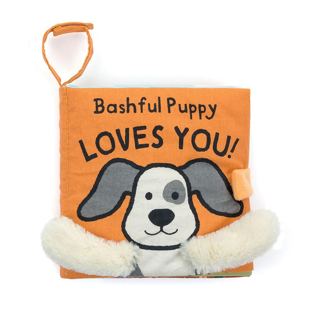 Livres Jellycat Bashful Puppy Loves You,15cm x 15cm x 5cm Blanche | 87029-VTKA