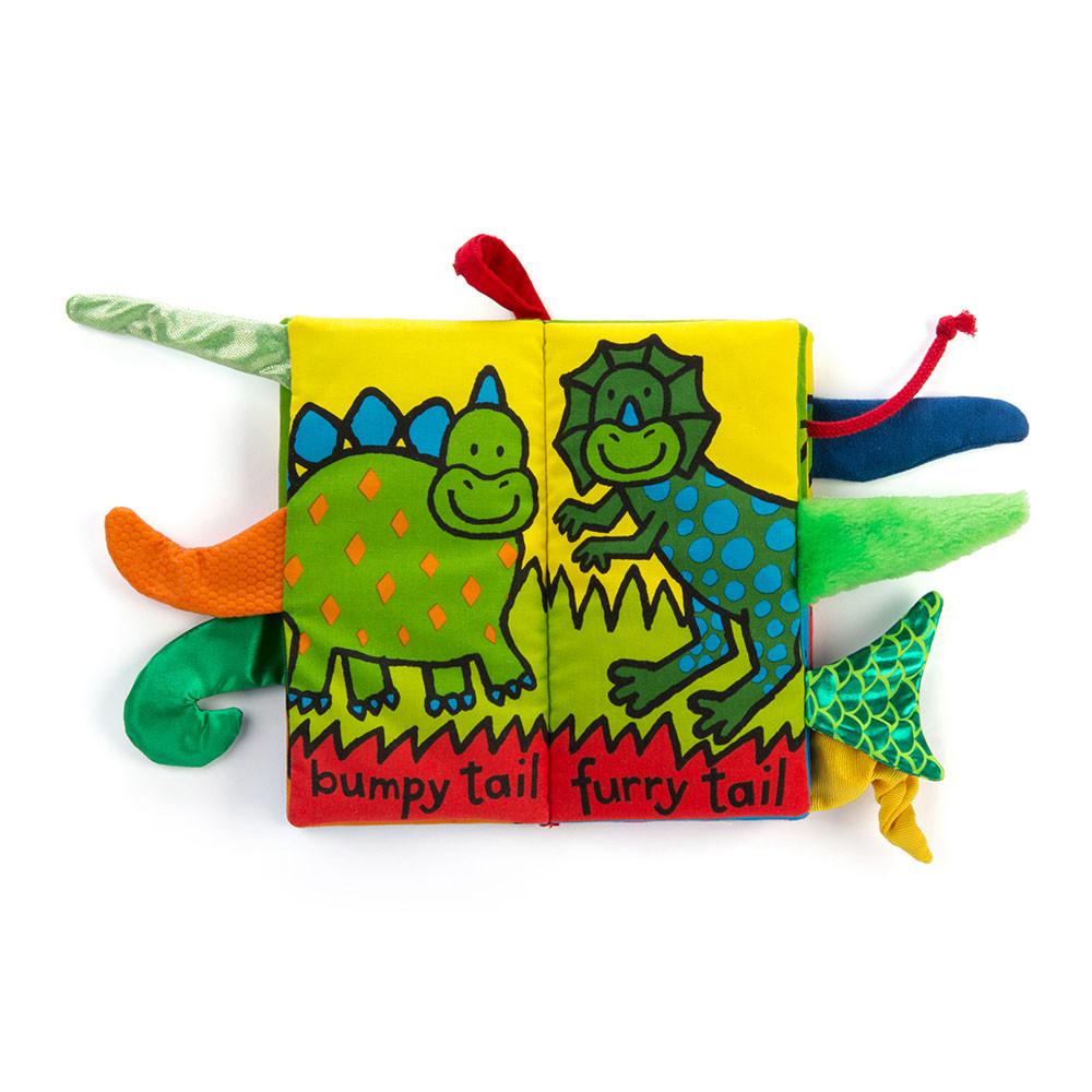 Livres Jellycat Dino Tails,22cm x 13cm x 5cm Vert | 96783-BGPX