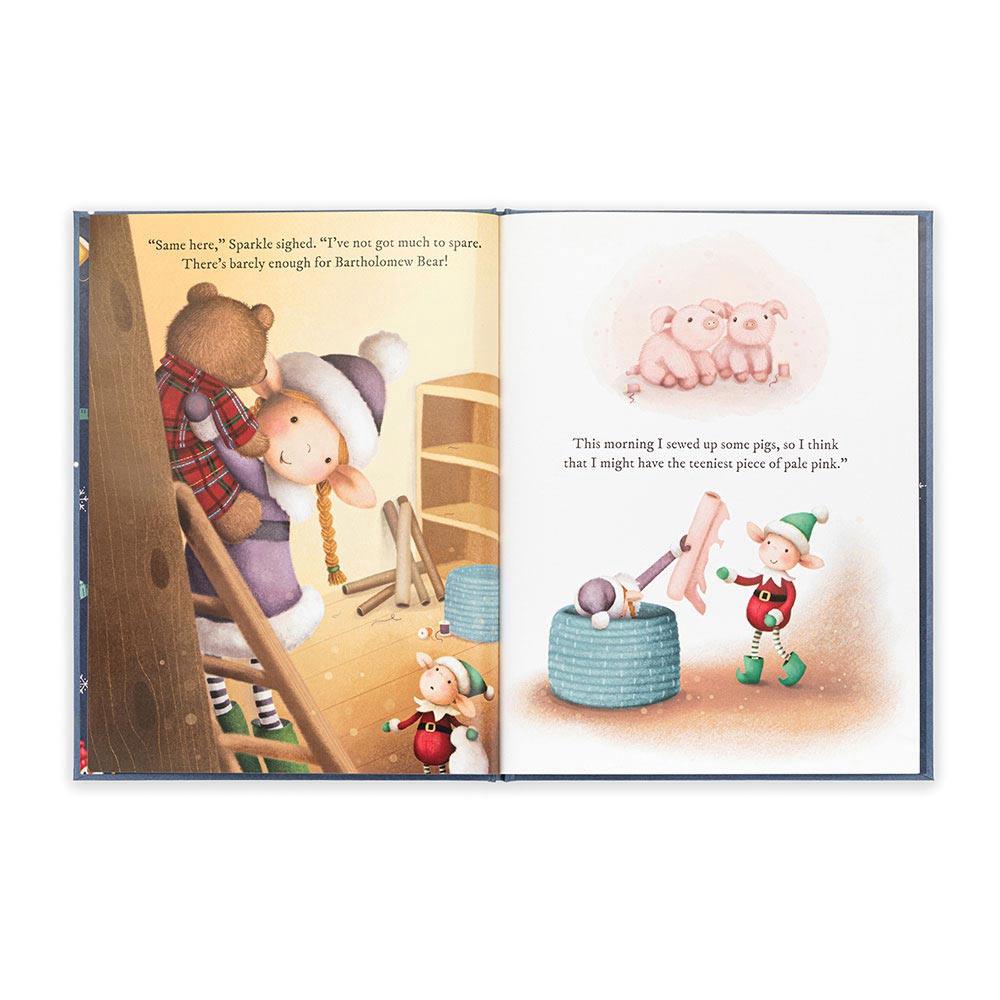 Livres Jellycat Eldo Elf and the Patchwork Bashful Bunny,29cm x 22cm x 1cm Rouge | 32564-JHOD