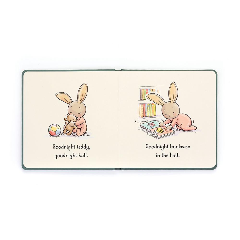 Livres Jellycat Goodnight Bunny,19cm x 19cm x 2cm Bleu | 64513-LZFQ