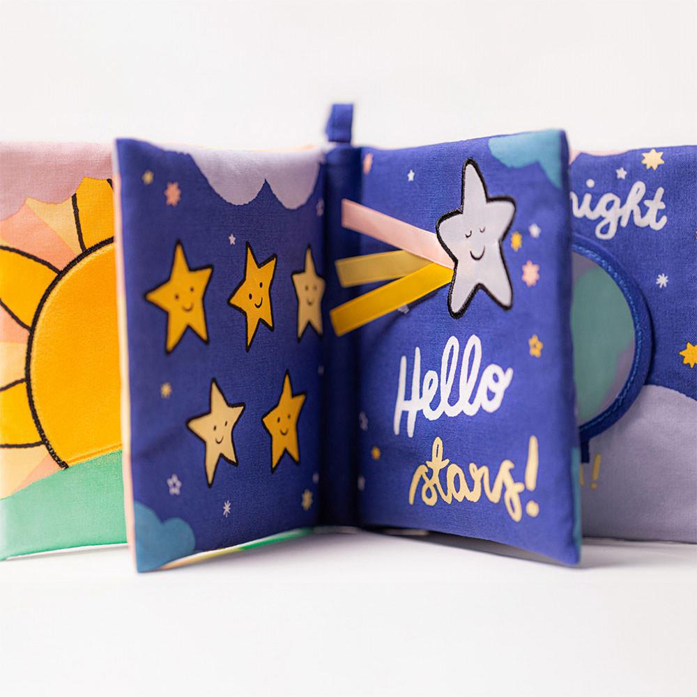 Livres Jellycat Hello Moon Fabric,18cm x 18cm x 5cm Blanche | 20679-FMUQ
