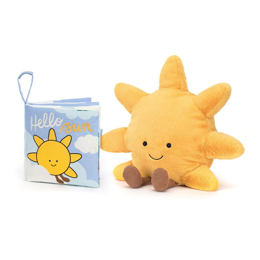 Livres Jellycat Hello Sun Fabric and Amuseables Sun Medium Jaune | 16793-SVZP