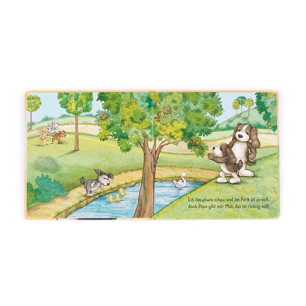 Livres Jellycat Hündchen Schnuck und sein Papa Buch,21cm x 21cm x 2cm Marron | 81095-BRUK
