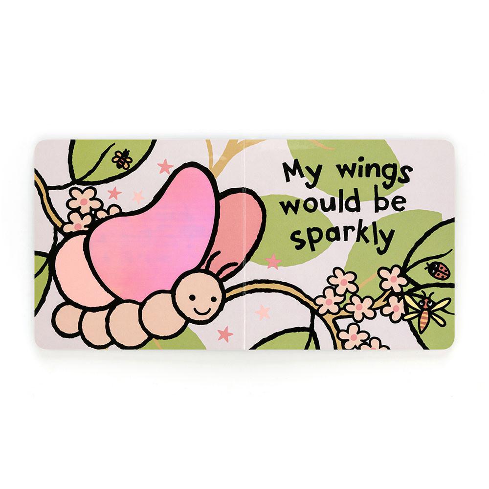 Livres Jellycat If I Were A Butterfly Board,15cm x 15cm x 2cm Rose | 01826-MLDP