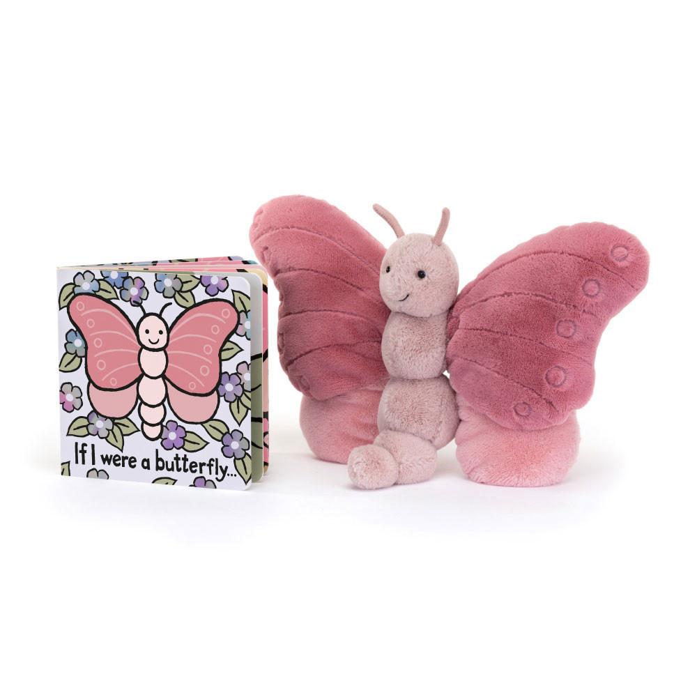 Livres Jellycat If I Were A Butterfly and Beatrice Butterfly, Rose | 79042-KXWO