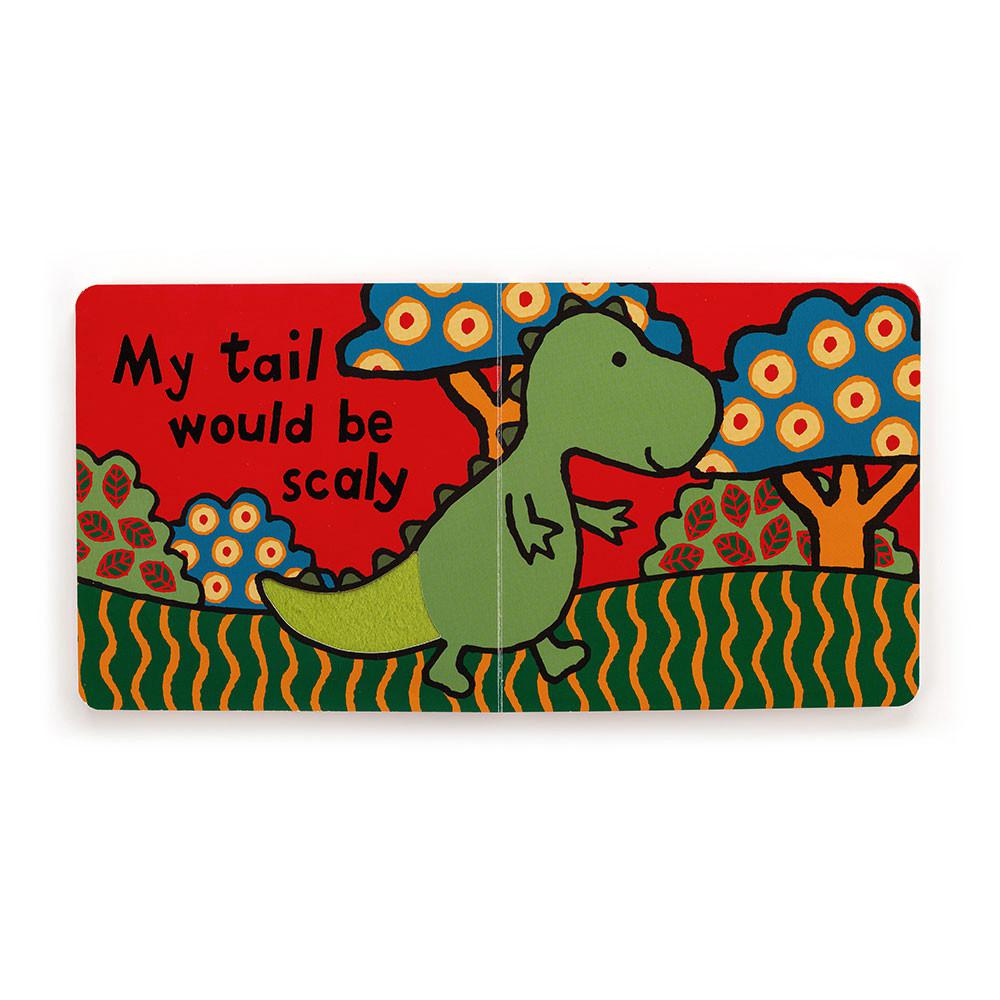 Livres Jellycat If I Were A Dinosaur and Bashful Dino Small, Vert | 02358-FOHB
