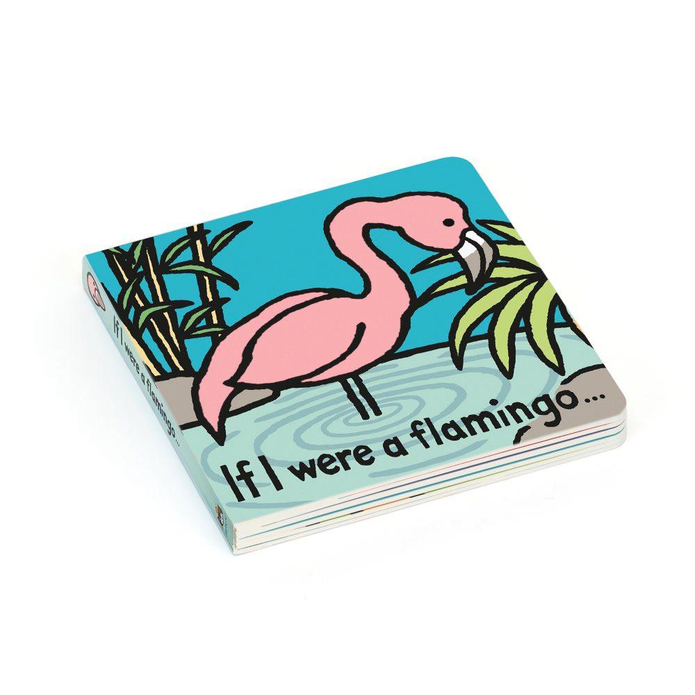 Livres Jellycat If I Were A Flamingo Board,15cm x 15cm x 2cm Rose | 54312-NJHC