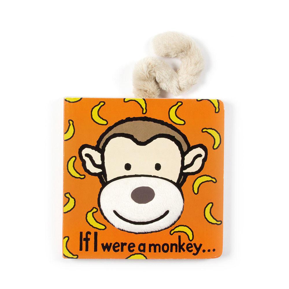 Livres Jellycat If I Were A Monkey and Bashful Monkey Small, Marron | 13894-QSAL