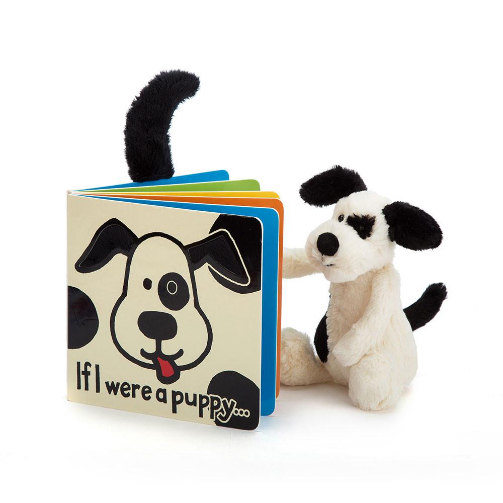 Livres Jellycat If I Were A Puppy and Bashful Puppy Small, Blanche | 29643-KWSX