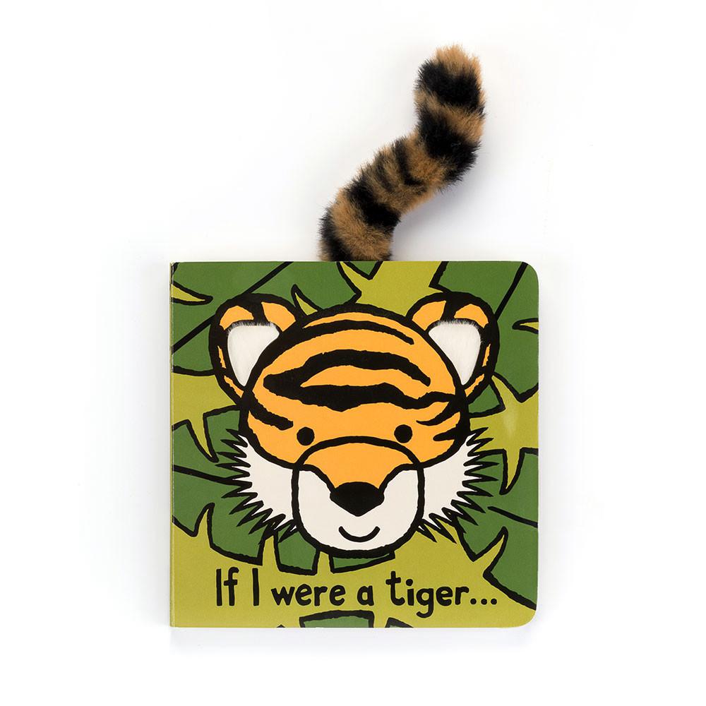 Livres Jellycat If I Were A Tiger and Bashful Tiger Medium Jaune | 73609-ROIH