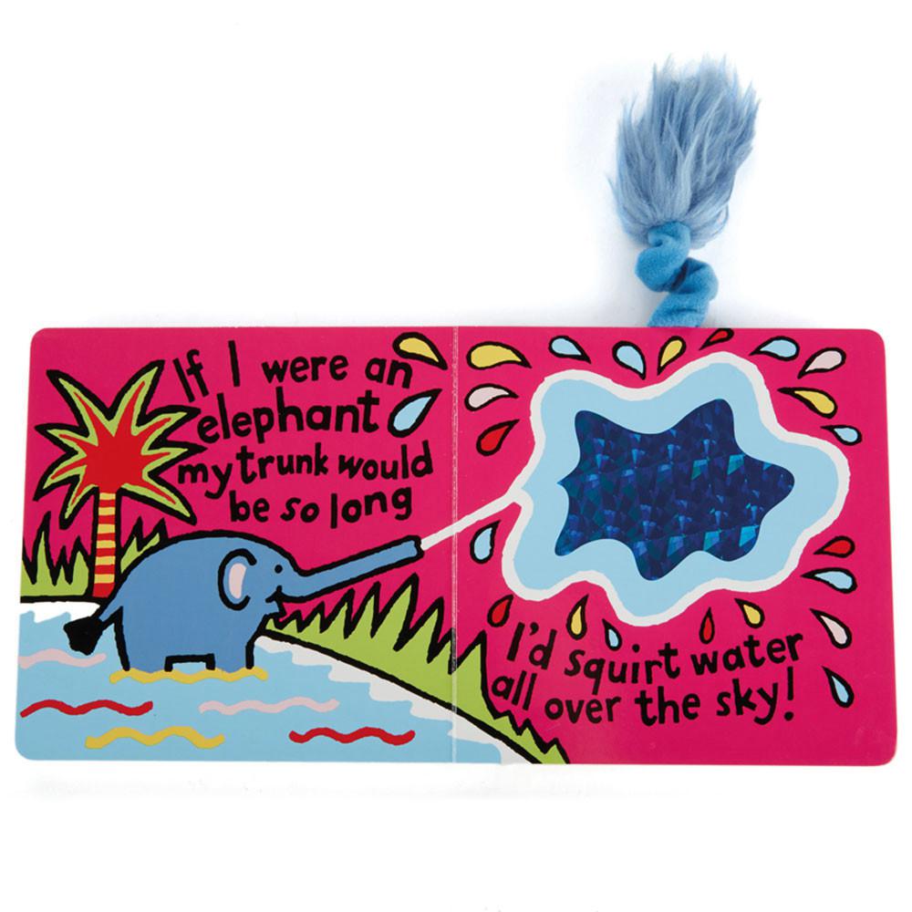 Livres Jellycat If I Were An Elephant Board,15cm x 15cm x 2cm Bleu | 60738-ZBVH