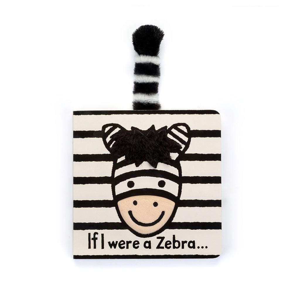 Livres Jellycat If I were a Zebra Board,15cm x 15cm x 2cm Blanche | 60419-ASKR