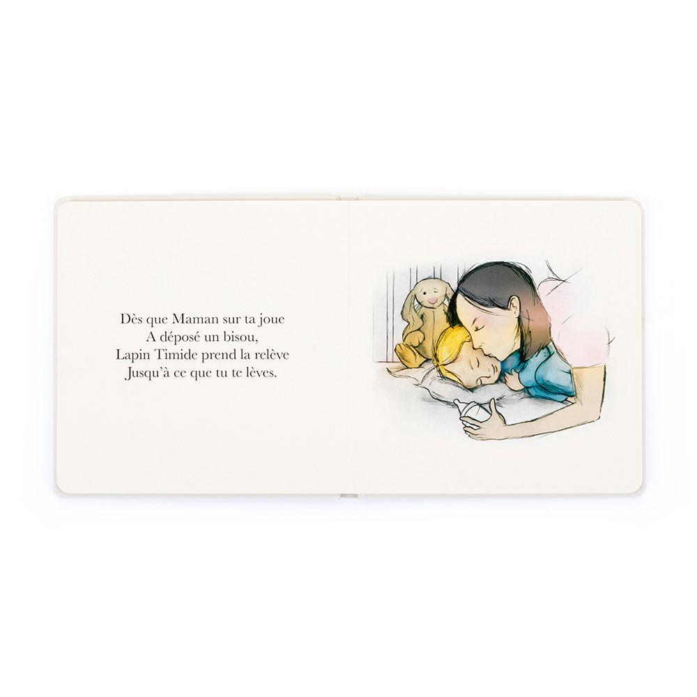Livres Jellycat Lapin Timide Veille Sur Tes Nuits Livre,19cm x 19cm x 2cm Blanche | 67309-IZND