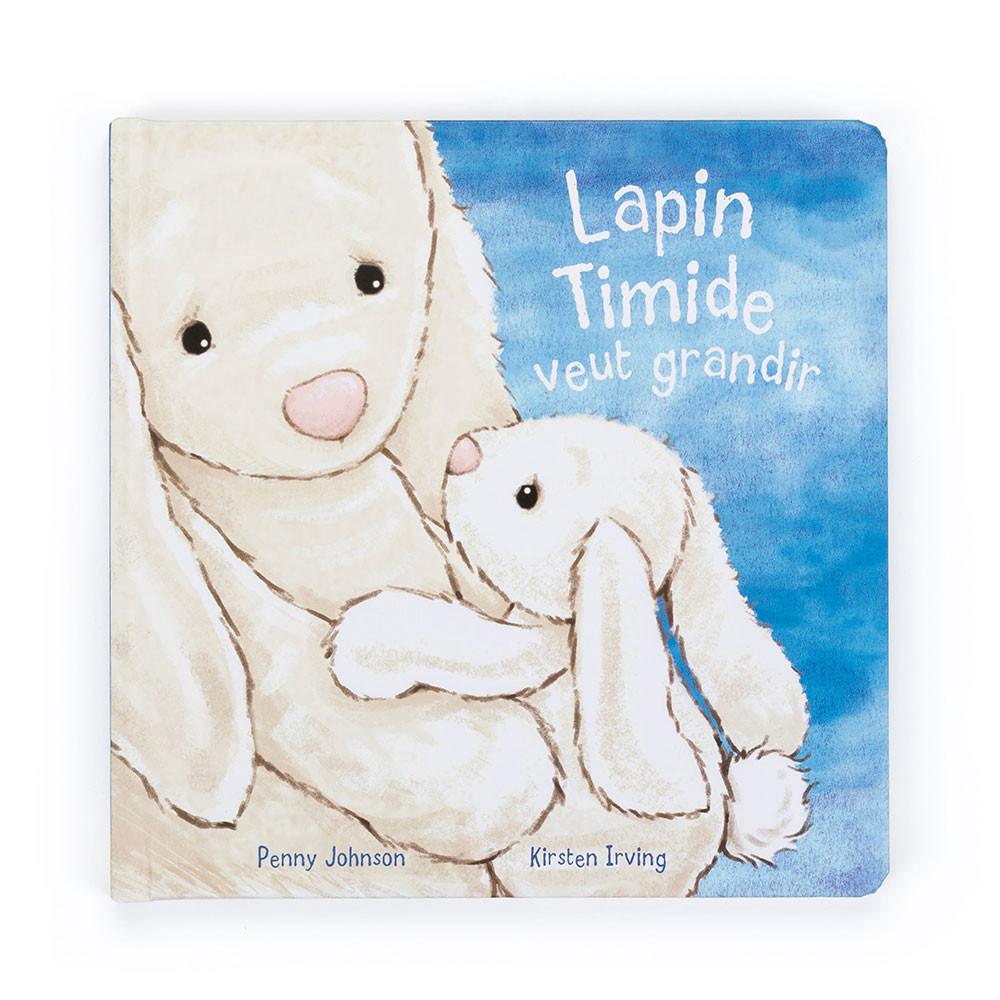 Livres Jellycat Lapin Timide Veut Grandir Livre,21cm x 21cm x 2cm Blanche | 10728-SANF