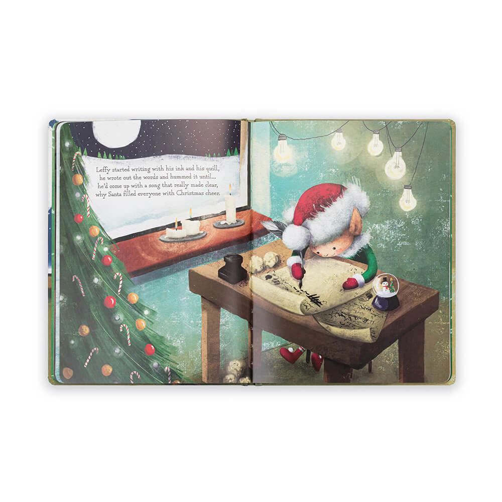 Livres Jellycat Leffy's Christmas Gift,26cm x 20cm x 2cm Vert | 94206-PDFQ