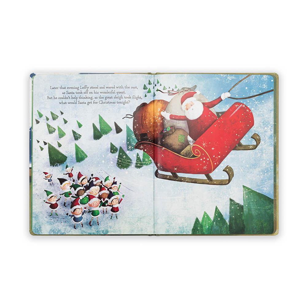 Livres Jellycat Leffy's Christmas Gift,26cm x 20cm x 2cm Vert | 94206-PDFQ
