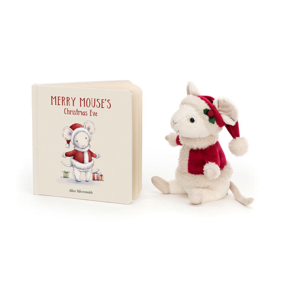 Livres Jellycat Merry Mouse\'s Christmas Eve and Merry Mouse, Blanche | 76218-YMVD