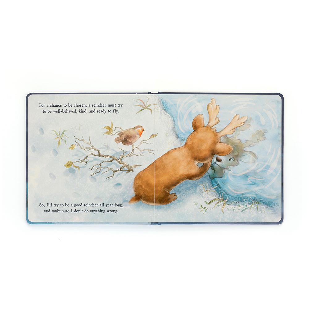 Livres Jellycat Mitzi Reindeer's Dream,21cm x 21cm x 2cm Bleu | 35241-VGAQ