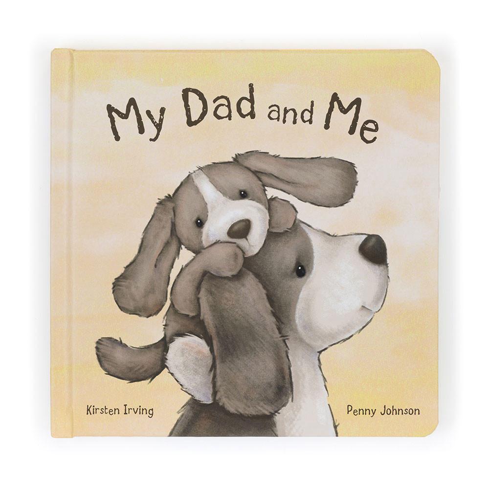 Livres Jellycat My Dad and Me and Bashful Fudge Puppy Medium Marron | 25430-GJVN