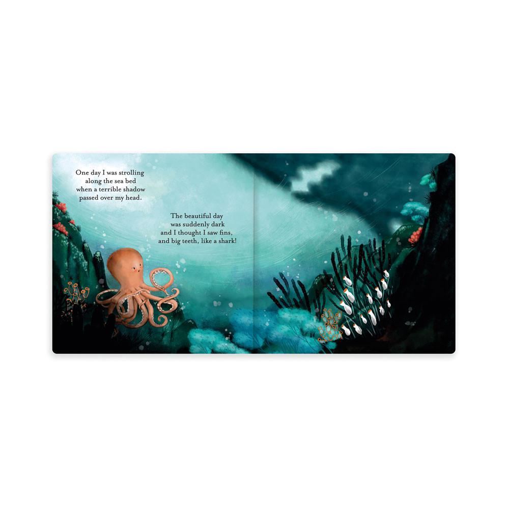 Livres Jellycat Odell, The Fearless Octopus,23cm x 23cm x 2cm Orange | 13965-DROA