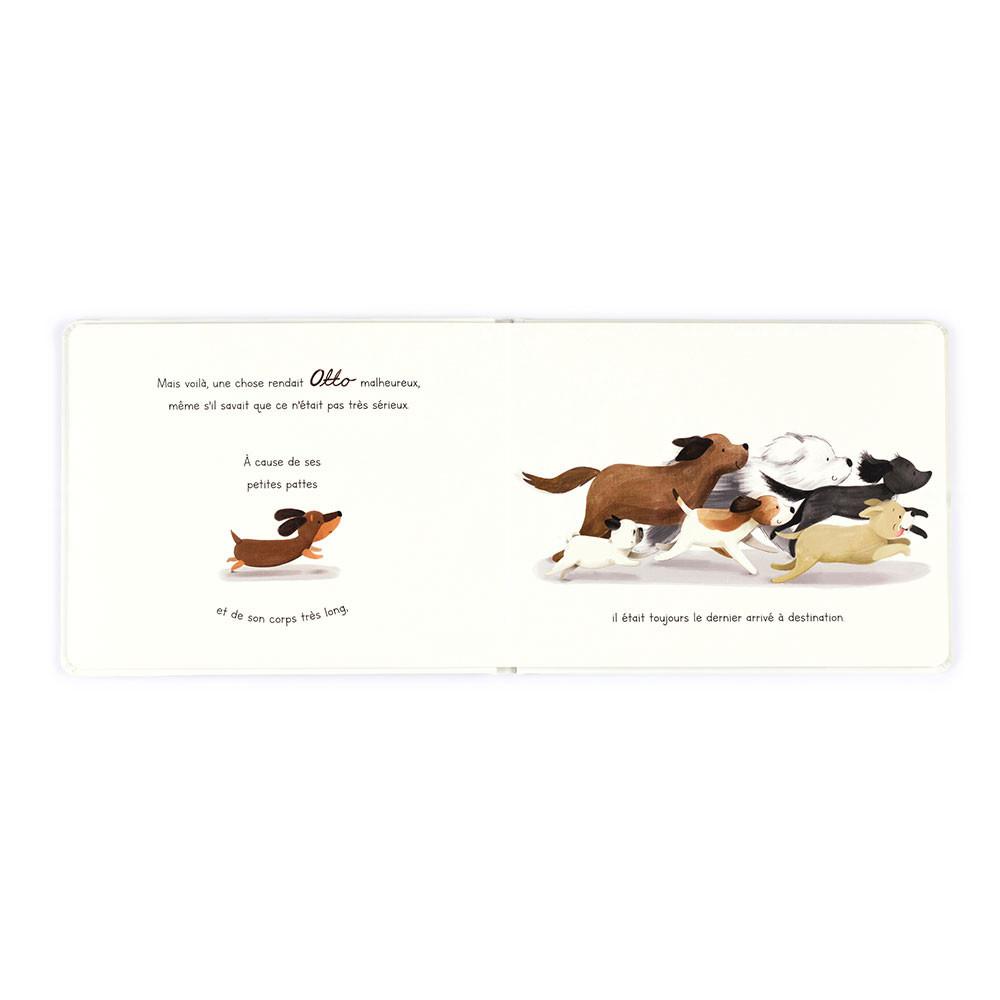 Livres Jellycat Otto Le Petit Chien Saucisse Livre,18cm x 23cm x 2cm Blanche | 80735-NYHX