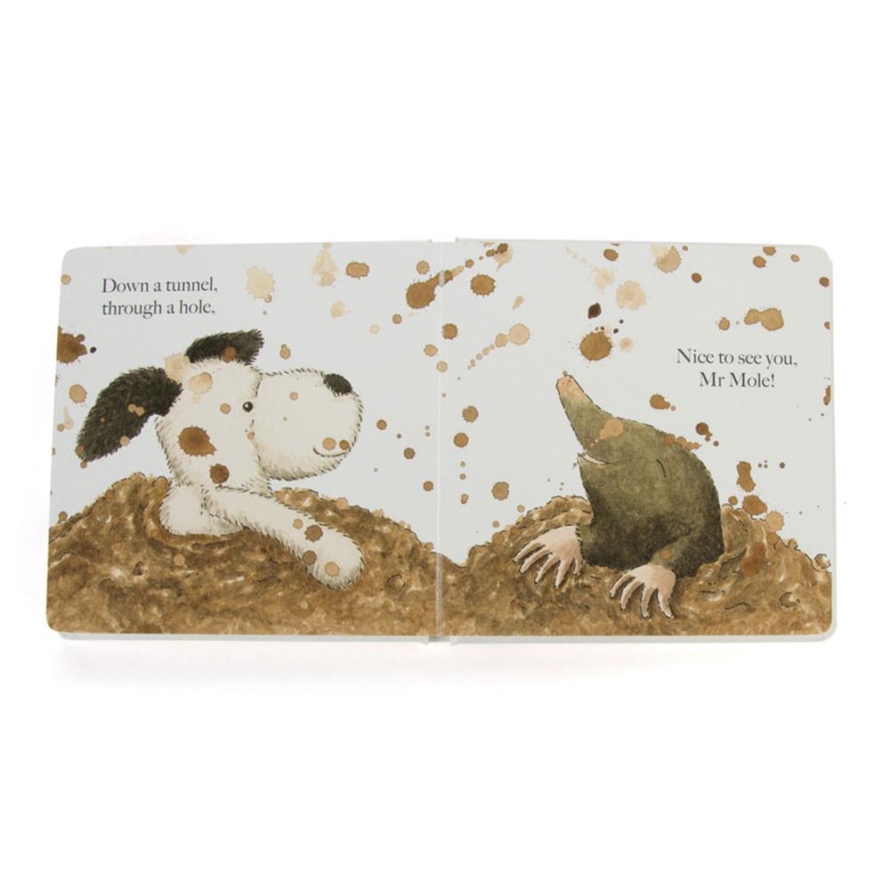 Livres Jellycat Puppy Makes Mischief,19cm x 19cm x 2cm Blanche | 81603-OAKS