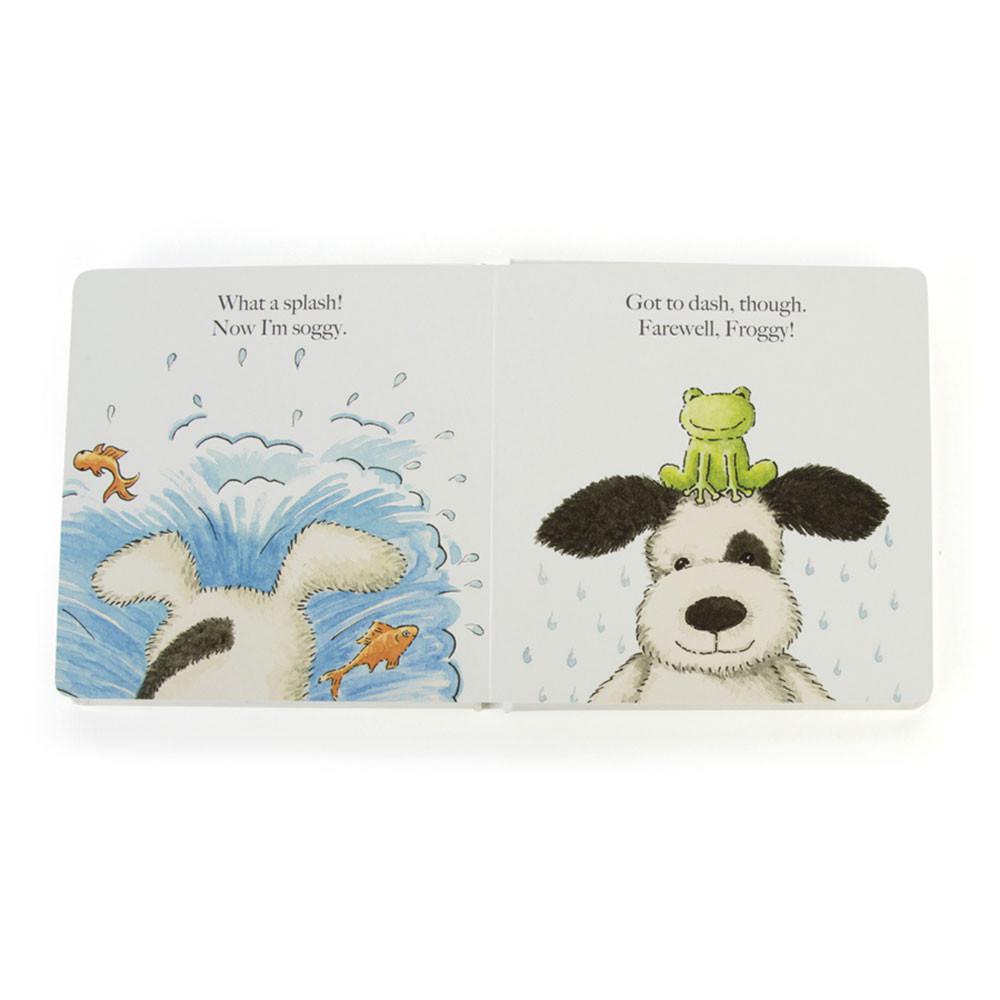 Livres Jellycat Puppy Makes Mischief and Bashful Puppy Medium Blanche | 69583-AHLV