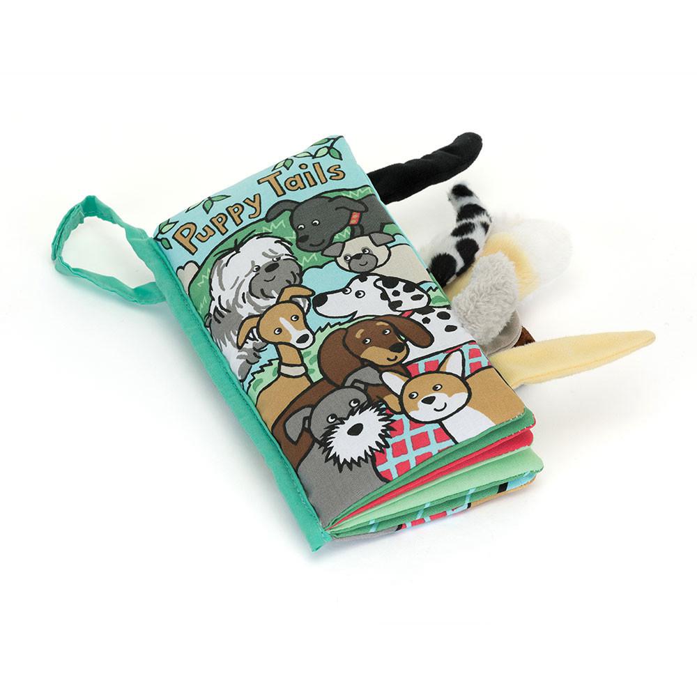 Livres Jellycat Puppy Tails Activity,22cm x 13cm x 5cm Vert | 24395-YIPF
