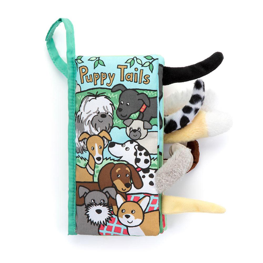 Livres Jellycat Puppy Tails Activity,22cm x 13cm x 5cm Vert | 24395-YIPF