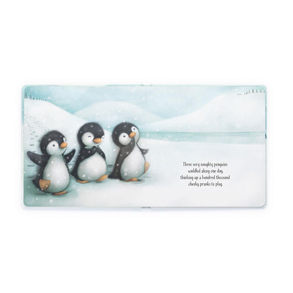 Livres Jellycat The Naughty Penguins,21cm x 21cm x 2cm Blanche | 34860-XYZM