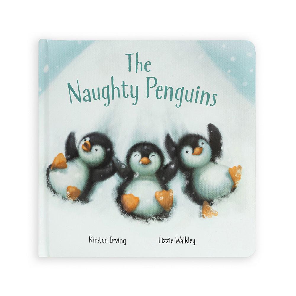 Livres Jellycat The Naughty Penguins and Peanut Penguin Medium Noir | 47316-QGYI