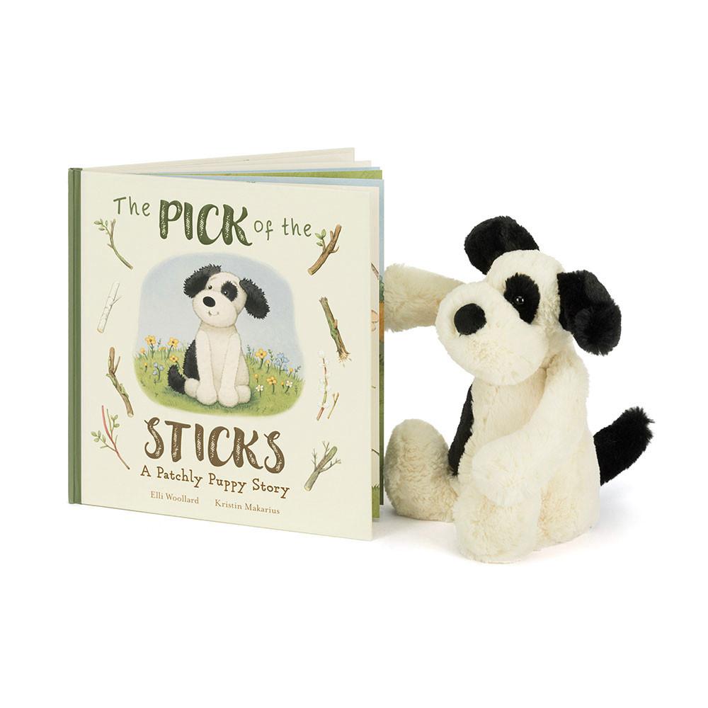 Livres Jellycat The Pick of the Sticks and Bashful Puppy Medium Blanche | 89136-OKXG