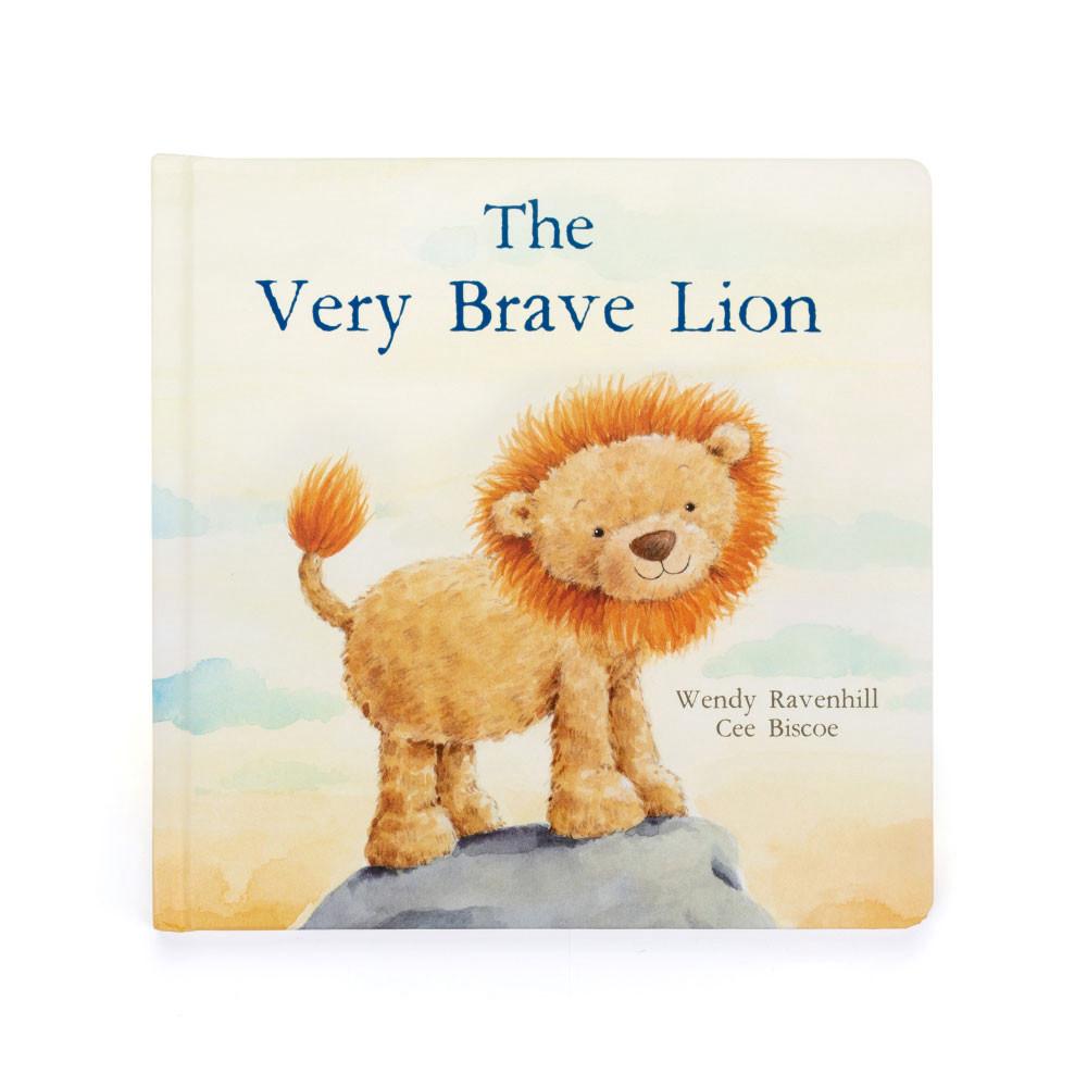 Livres Jellycat The Very Brave Lion and Fuddlewuddle Lion Medium Marron | 36872-GRLM
