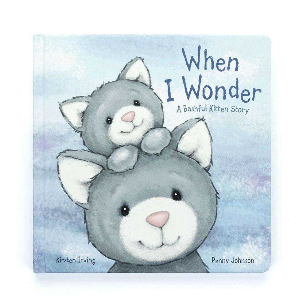 Livres Jellycat When I Wonder and Bashful Kitty Medium Grise | 14035-ESYI