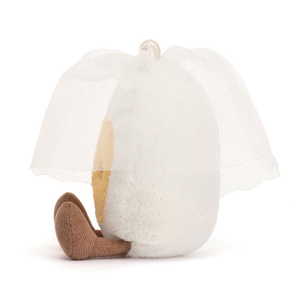 Mariage Et Anniversaire Jellycat Peluche Amuseables Boiled Egg Bride,14cm x 9cm x 4cm Blanche | 34816-HLNV