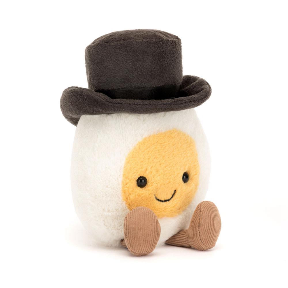 Mariage Et Anniversaire Jellycat Peluche Amuseables Boiled Egg Groom,15cm x 9cm x 4cm Blanche | 67524-AXOQ